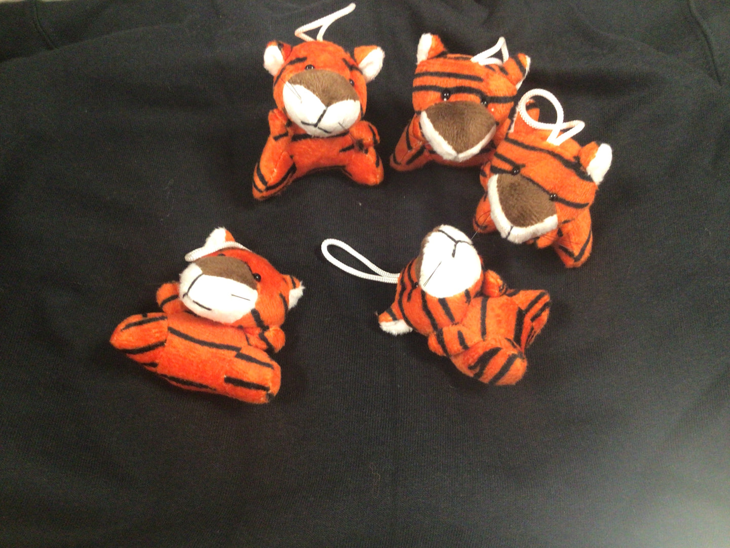 Mini tiger plushie key chain