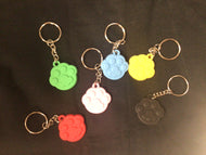 Key chain paw print
