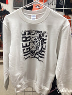White crewneck sweater