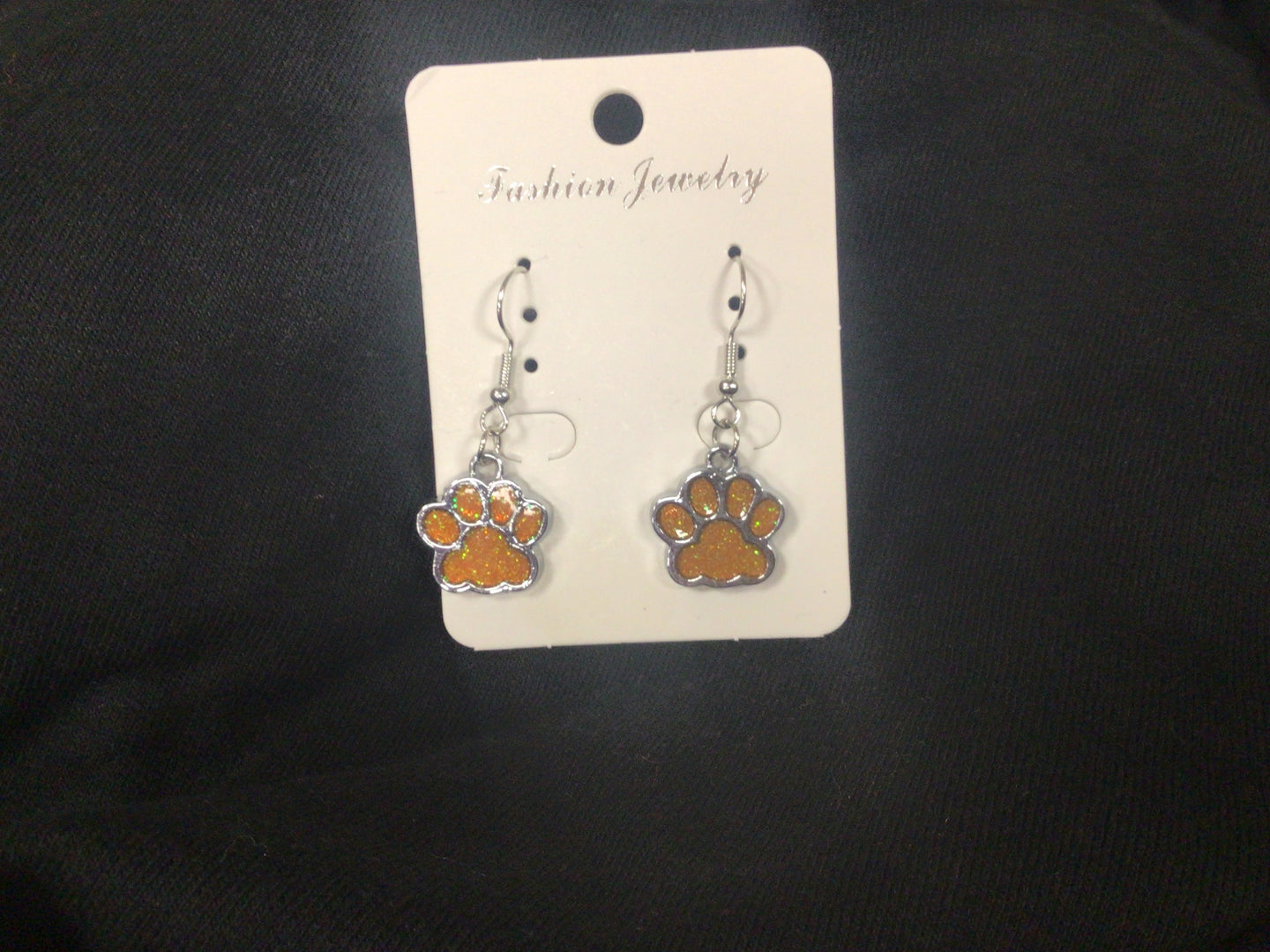 Earring paw print
