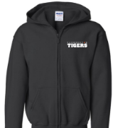 Youth hooded zip sweatshirt