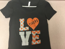 Load image into Gallery viewer, Adult Glitter Love Tigers T-shirt