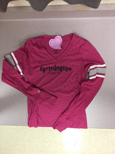 Juniors pink Holloway long sleeve shirt